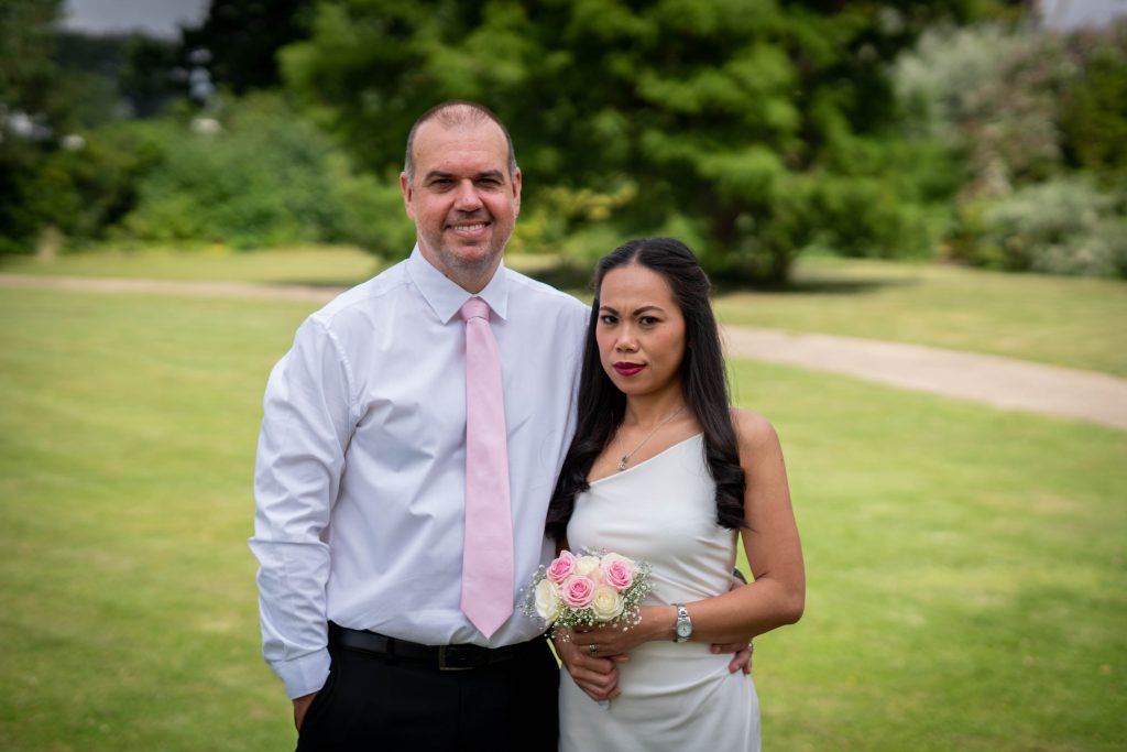 Wedding day on 1 August 2019.